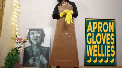 apron gloves and wellies 400 gif